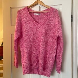 Zara oversized pink sweater
